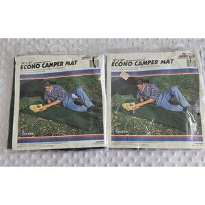 Intex Inflatable Camping Mat Lot Vintage Air Mattress Set Of 2 Econo Camper New
